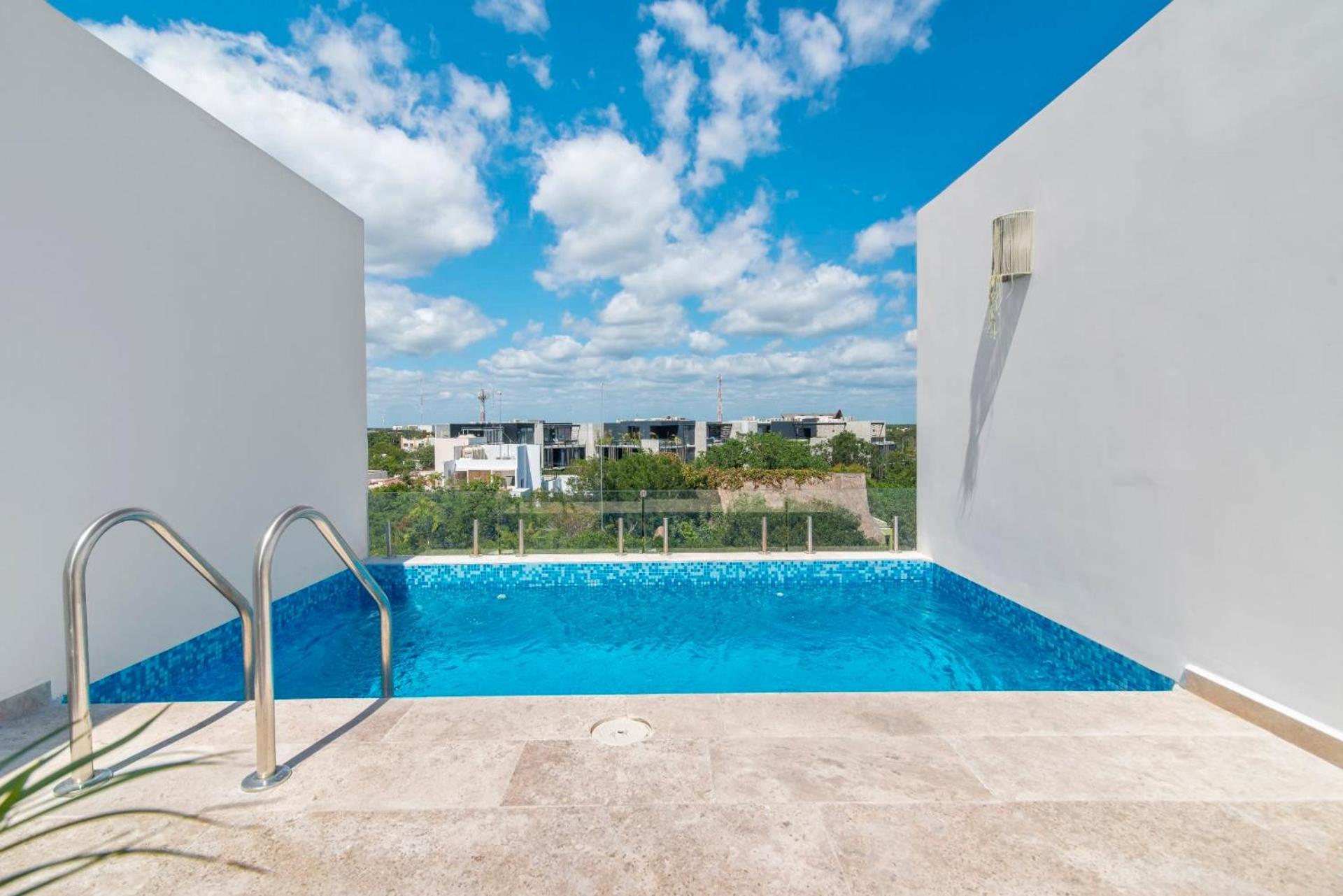 Serenity In The Sky - Studio With Rooftop And Plunge Pool Apartman Tulum Kültér fotó